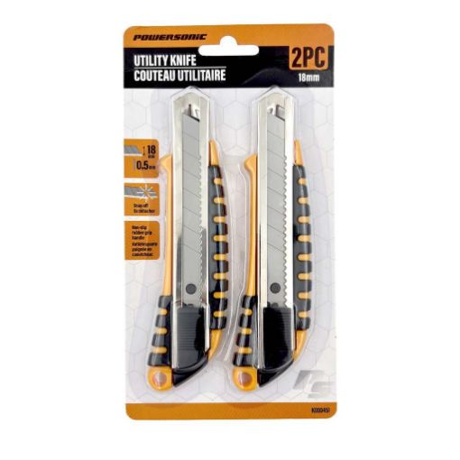 Picture of 2 Pc 18Mm Utility Knife Set - SKU: K000451