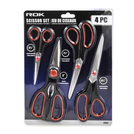 Picture of Scissors 4Pcs Pack - SKU: 31052