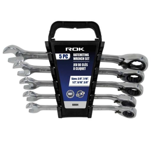 Picture of 5Pcs Ratheting Wrench Set Sae - SKU: 68004