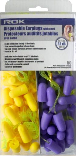 Picture of Foam Ear Plugs W-Cord (50Pr) - SKU: 70636