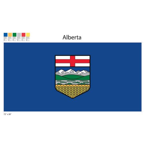 Picture of Alberta 36inX72in Flag, Polyester - No 62057
