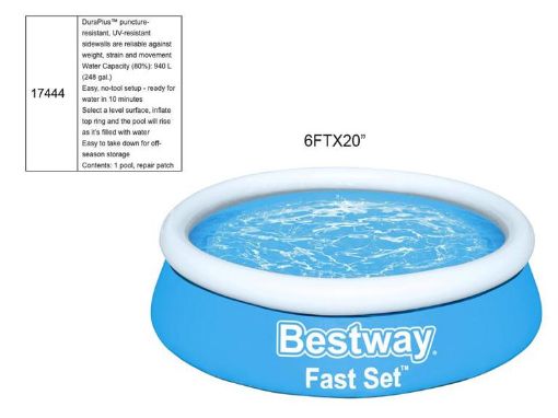 Picture of Pool Inflatable Fast Set, 6Ftx2Ft - SKU: 17444