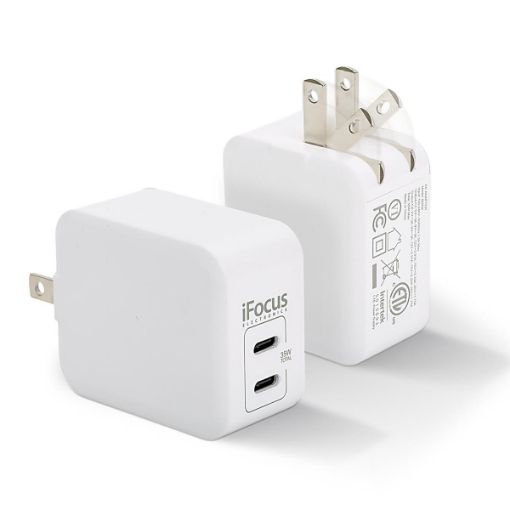 Picture of Dual Usb-C 35W Wall Charger - SKU: 86932