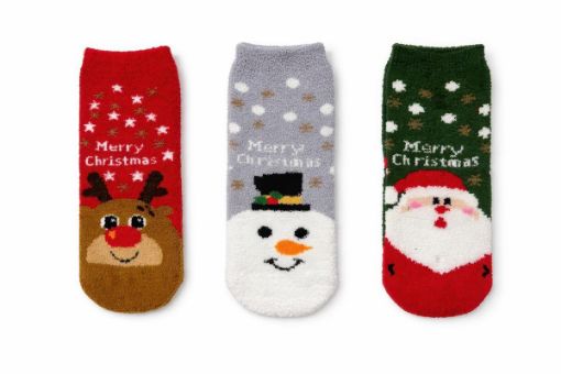 Picture of Ladies Xmas Microfiber Socks, Low Cut - SKU: 33117