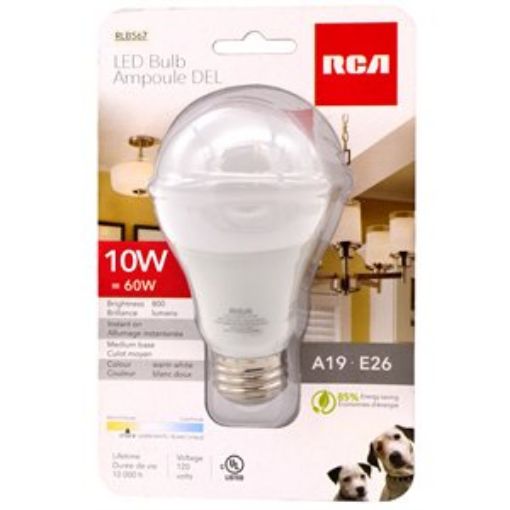 Picture of A19 Led Bulb 9W=60W, Warm White - SKU: RLB567